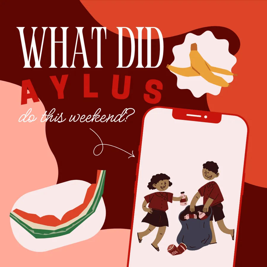 'What did AYLUS do this weekend?' social media post designed by AIA