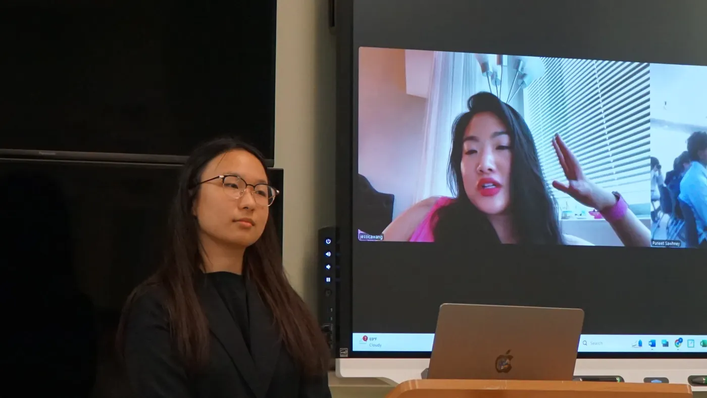 Jessica Wang (L&rsquo;Or&eacute;al) dials in, Youth Innovation Workshop
